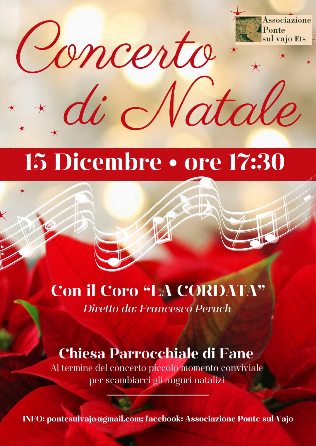 Featured image for “15 dicembre 2024 – Chiesa Parrocchiale di Fane – 17:30”